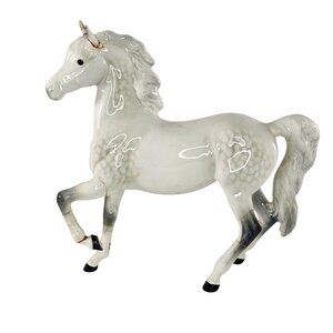 AS IS Beswick Dapple Grey Prancing Arabian Stallion #1261 Multiple Repairs